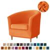 Velvet Tub Cover Chair Jacquard Single Seat Sofa Slipcover 1 Seate Living Room  Furniture Couch Washable Club Armchair Cover