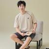 Men's Loose Plus Size Modal Summer Short Sleeve and Shorts Set
