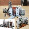 MOC Magical Castle Knight American TV Movie Battle of Helm's Deep Castle Tower Model Building Blocks Bricks Festival Party Gifts