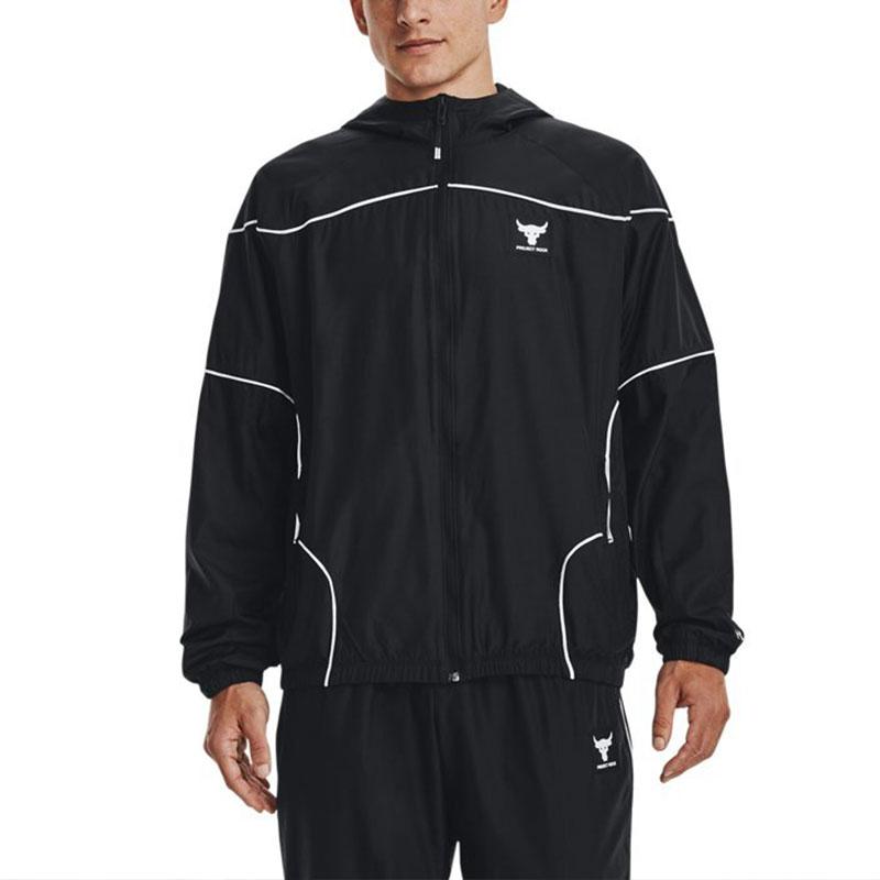 Under Armour Мужская черная куртка Johnson с капюшоном, умеренная, другая, 1378587-001