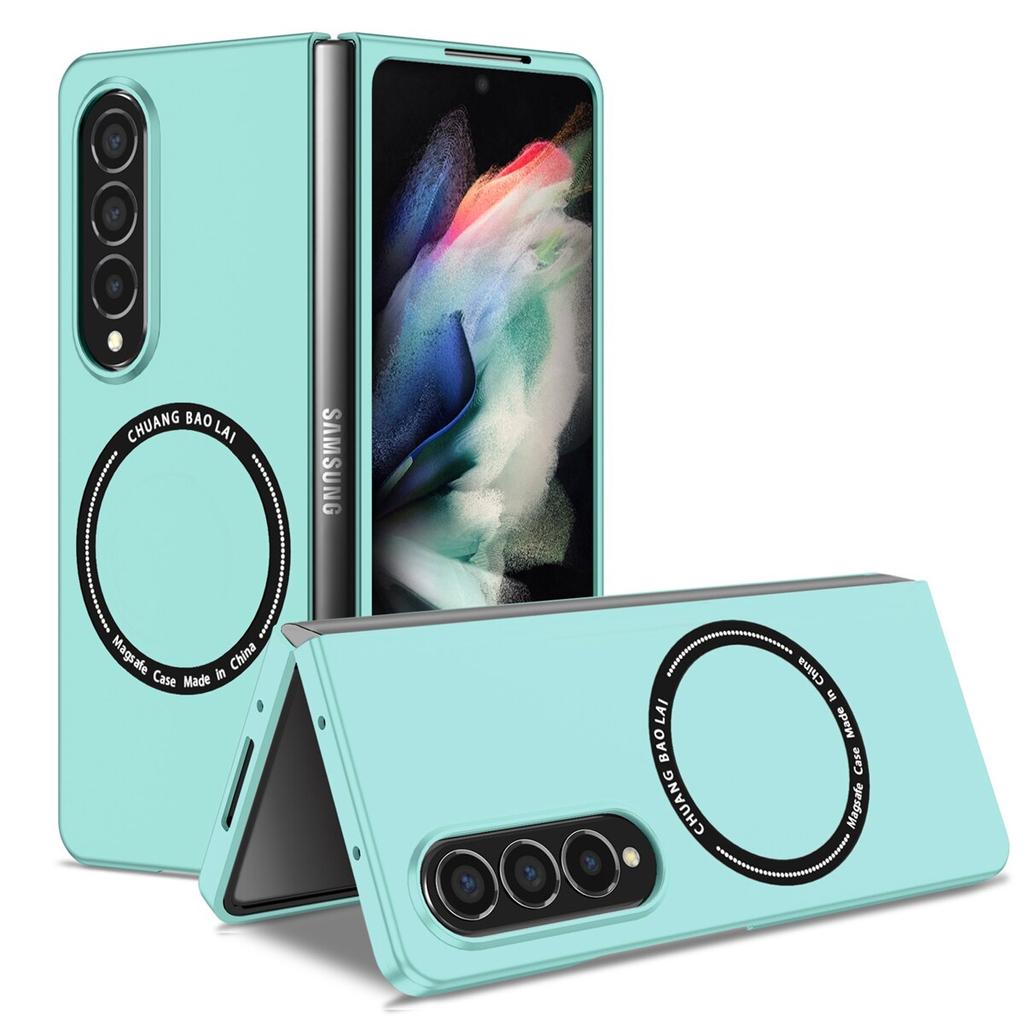 KEYSION Магнитный чехол с беспроводной зарядкой для Samsung Galaxy Z Fold 4 3 5G ПК противоударная задняя крышка телефона для Galaxy Z Fold 3 4 5G