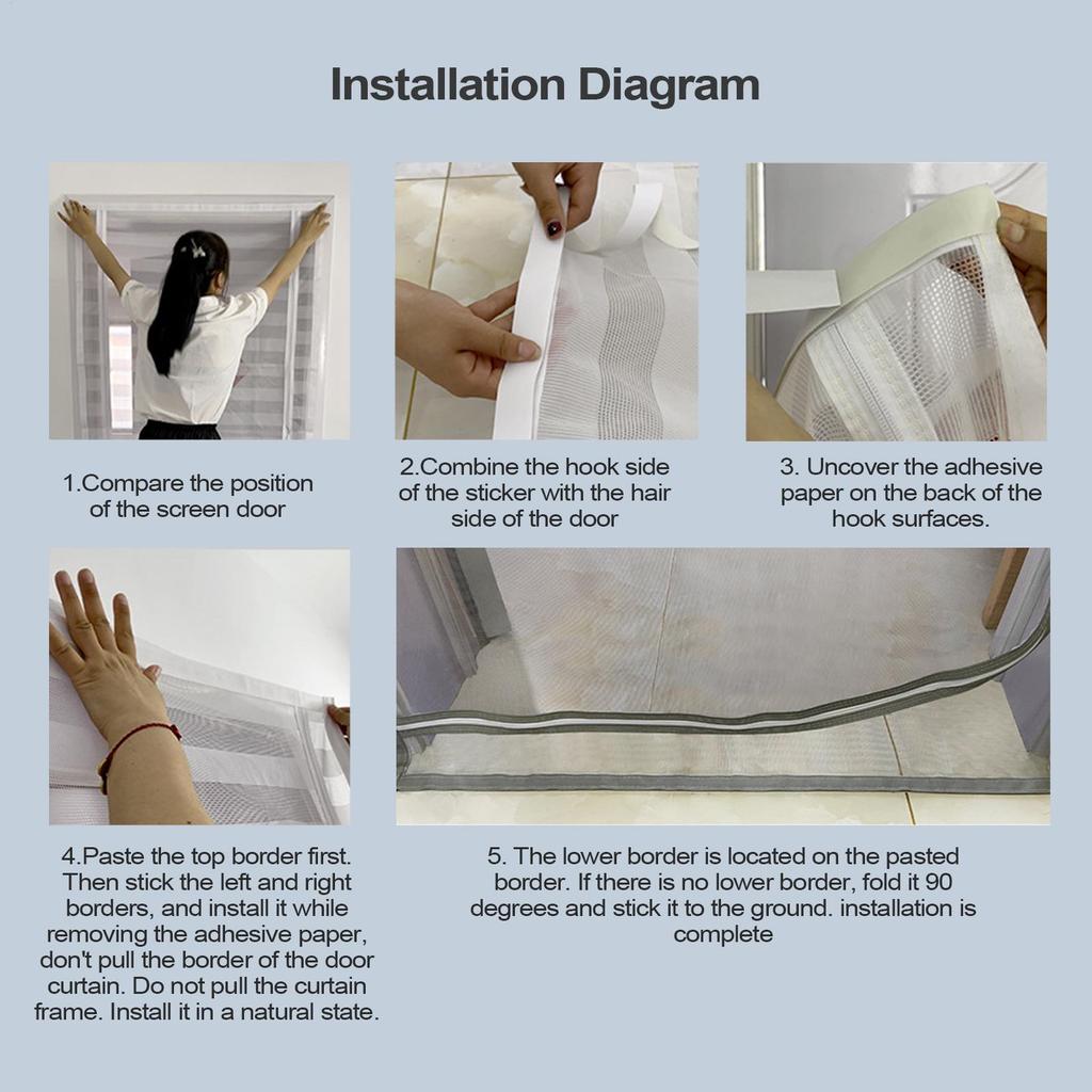 Сетка на дверь для комнатной кошки, сетчатая дверь на молнии, устойчивая к царапинам сетчатая калитка, удерживающая питомцев в домах, патио, спальне