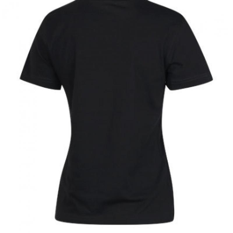 New Balance Женская футболка с коротким рукавом SPORTS ESSENTIALS с логотипом из джерси, черная, WT41502 BK