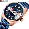 New Top Men's Watches Calendar Steel Band Quartz -off Business Creative Male Watch
