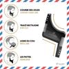 Accessoire de Rasage - SAPIENS - Peigne Pochoir Barbe - Noir - Pour Homme - Guide d'Utilisation