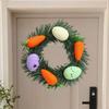 Пасхальный венок из яиц для входной двери, искусственное сезонное подвесное украшение, домашний декор, полка для сада
