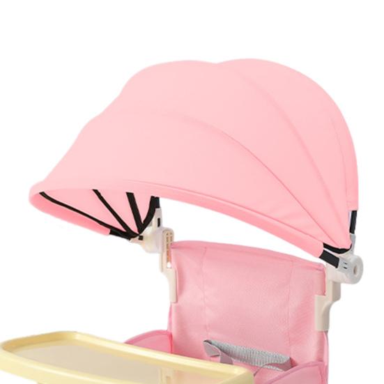 Portable Baby High Chair Folding Toddler Camping Chair Dining Seat Adjustable Safety Belt Multifunctional Booster Seat with Removable Tray