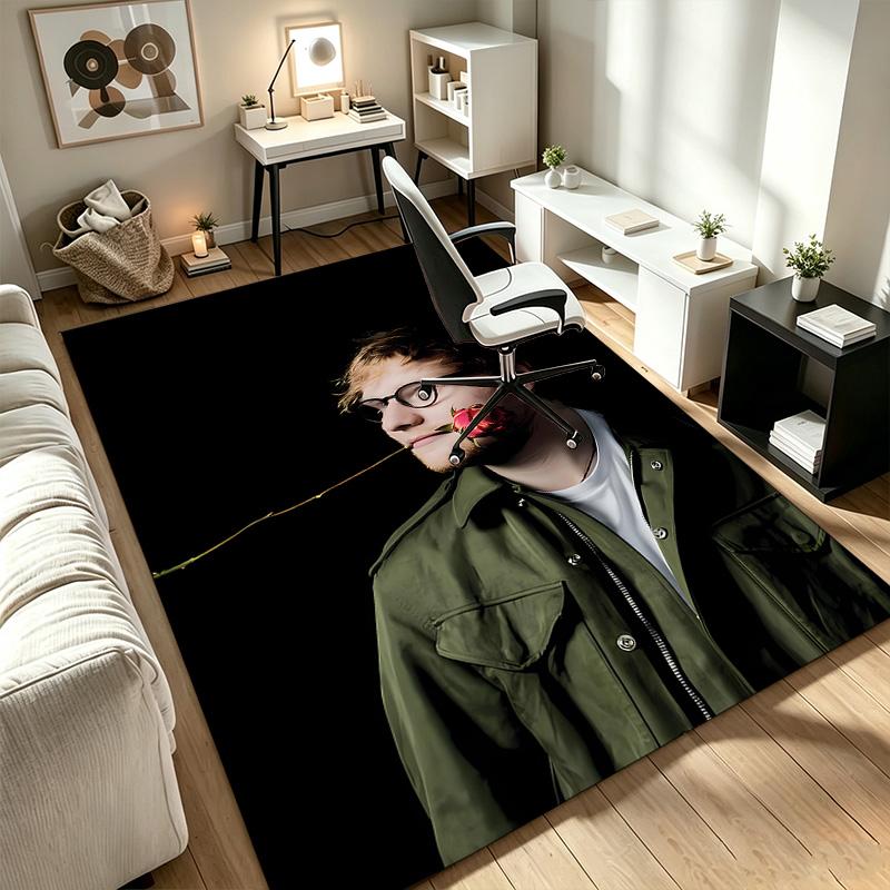 ed sheeran A rug suitable for office chair areas living rooms and computer desks perfect for home offices and an ideal holiday gift
