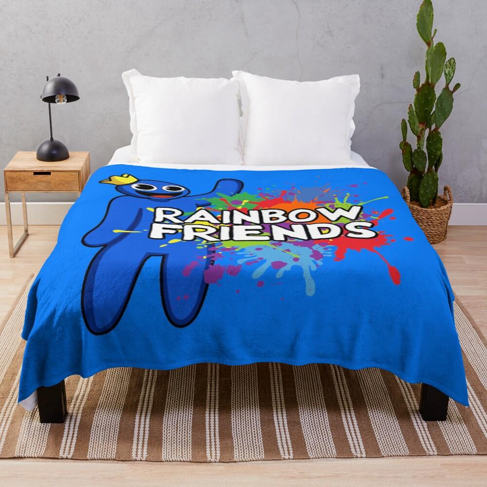 Rainbow Friends Paint Splatter Throw Blanket