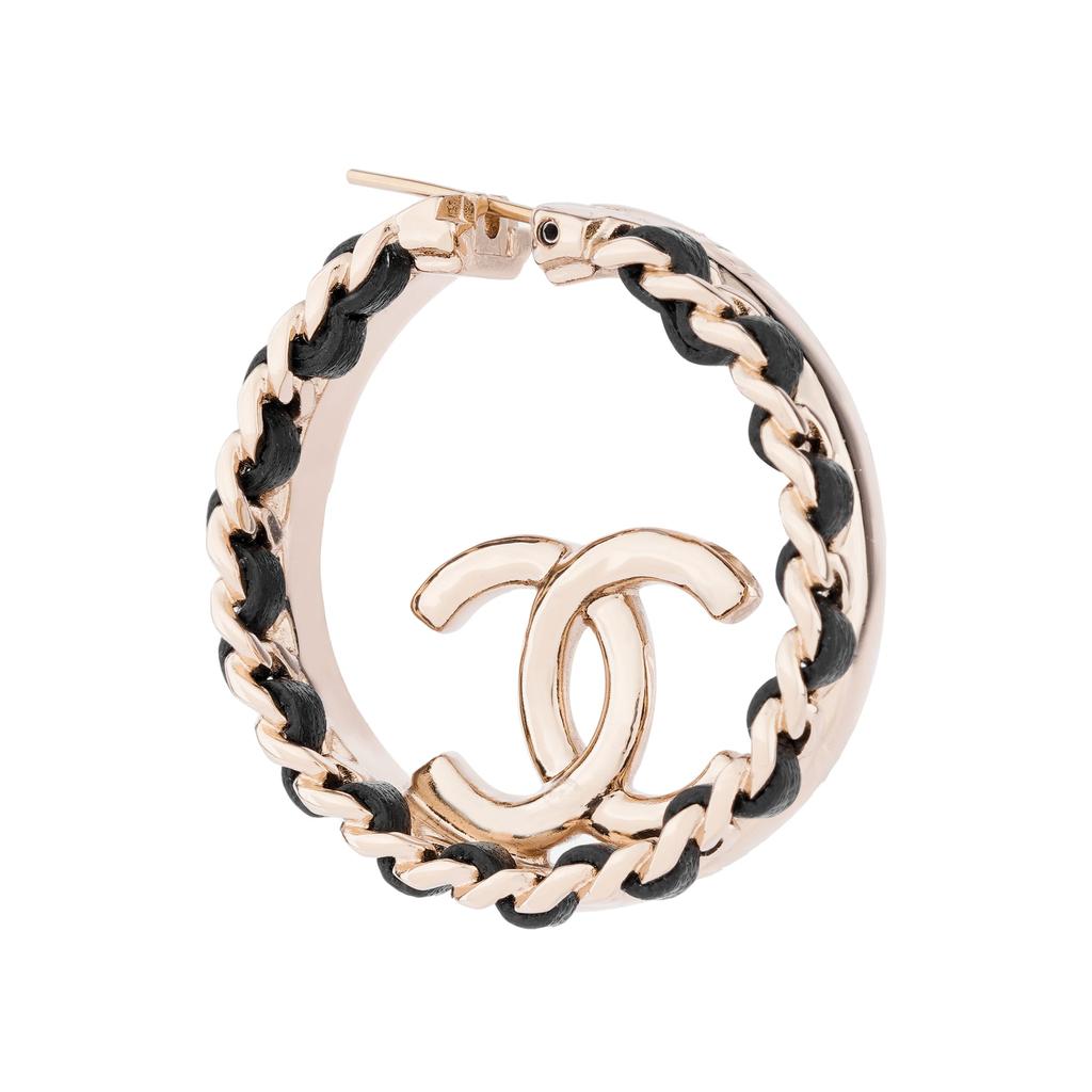 CHANEL Earrings Women's Gold, Black AB7833-B07680-NH056