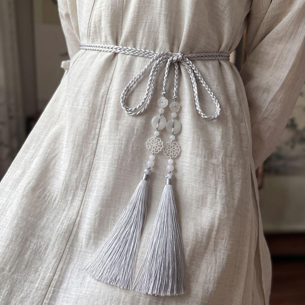 Chinese Style Hanfu Waist Tie Belt Antique Style Tassel Waist Cord Hanfu Accessories