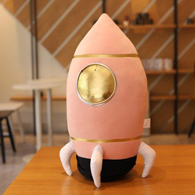 Плюшевая игрушка астронавт и космический корабль, мягкая игрушка в стиле научной фантастики, мягкая кукла, детские игрушки, креативные игрушки, детский подарок на день рождения