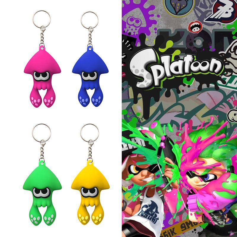 Splatoon 3 Брелок-игрушка Кальмар Высококачественный ПВХ Подвеска на сумку для детей Рождественские подарки