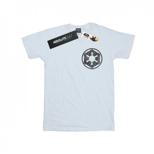 STAR WARS Mens The Mandalorian Galactic Empire Insignia Breast Print T-Shirt