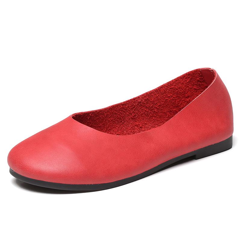 Simple Zen Handmade Leather Бабушкины Туфли - Женские Туфли На Мягкой Подошве Для Всех Сезонов