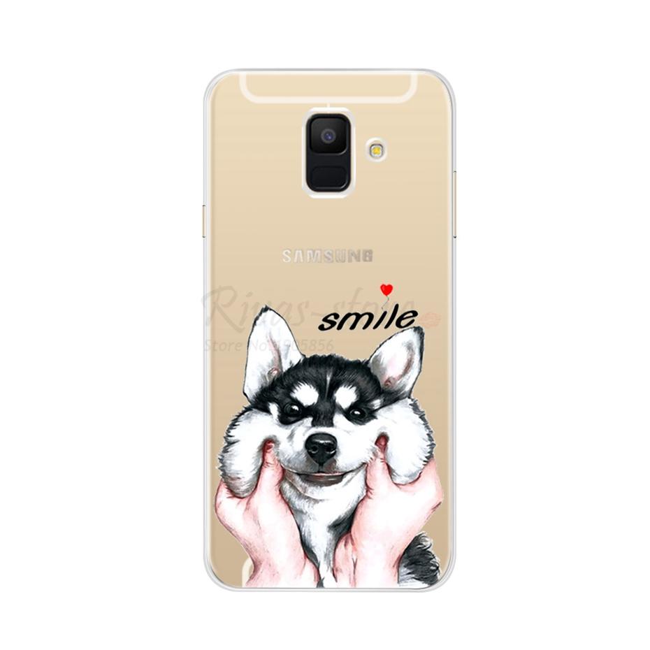 Чехол для Samsung Galaxy A6 2018 Прозрачный Мультяшный Мягкий ТПУ Силиконовый Чехлы для Телефона Задняя Крышка для Samsung Galaxy A6 A 6 Plus 2018