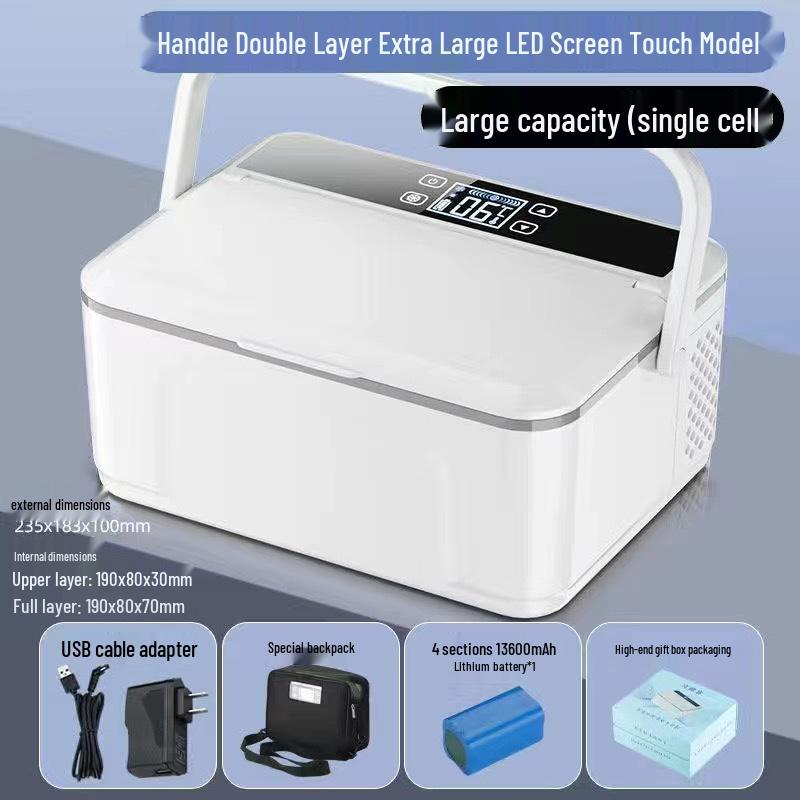 Портативный мини-холодильник для хранения инсулина и гормонов - Постоянная температура и перезаряжаемый