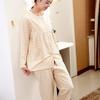 Maternity Nursing Front Heat Nursing Waist Adjustment Childbirth Top and Bottom All Seasons [HOME WAY] Pajamas, Clothes, Opening, 100% Cotton,