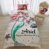 Disney Ariel 3 Piece Duvet Cover Set Pillowcase Sheets Duvet Cover for Beds and Futons Single SB-61