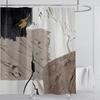 3D печать абстрактный линейный стиль акварельный набор штор для душа водонепроницаемый полиэстер занавеска для ванной украшение для дома с крючками
