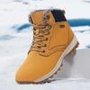 Men's Hiking Snow Boots Are Popular Winter Shoes with Waterproof and Warm Insulation and Women Hiking Anti Slip Thick Soles Male