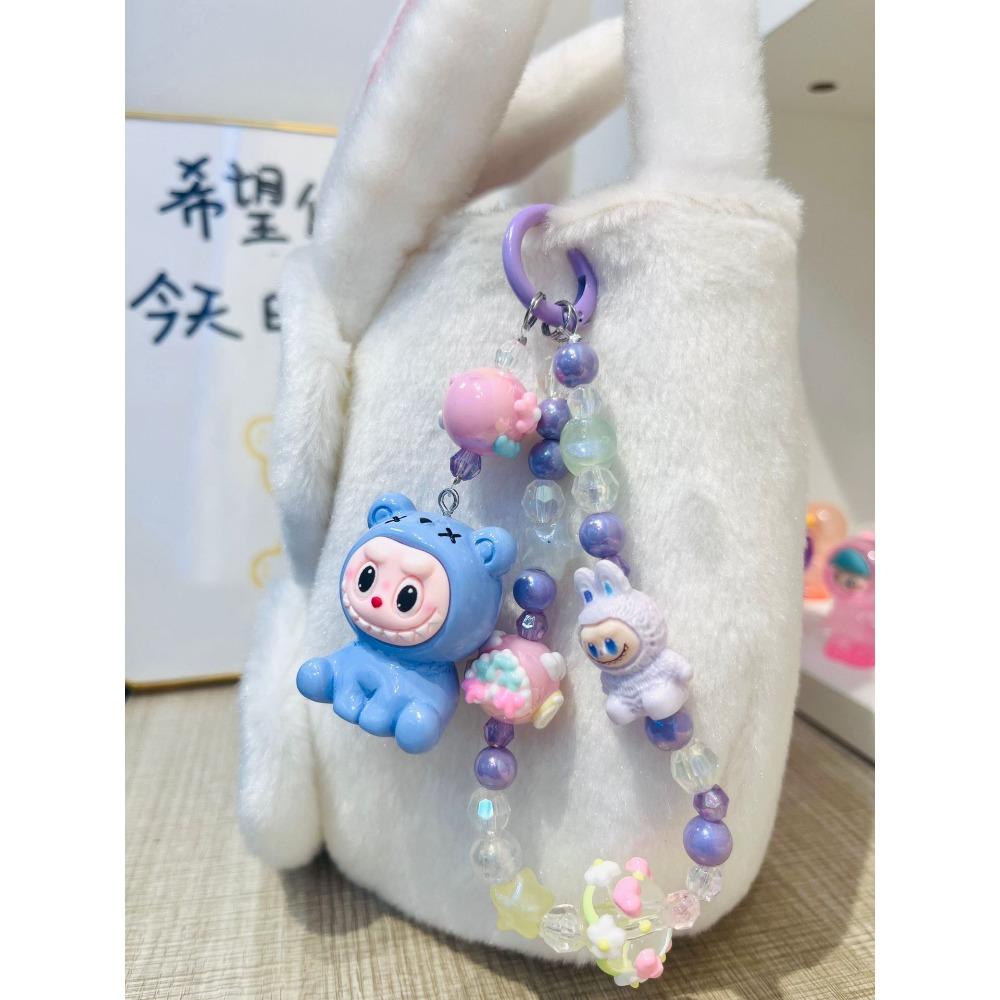 Кулон-брелок в виде куклы-флокированного волшебника, аксессуары для сумки, милый мультяшный подарок интернет-знаменитости