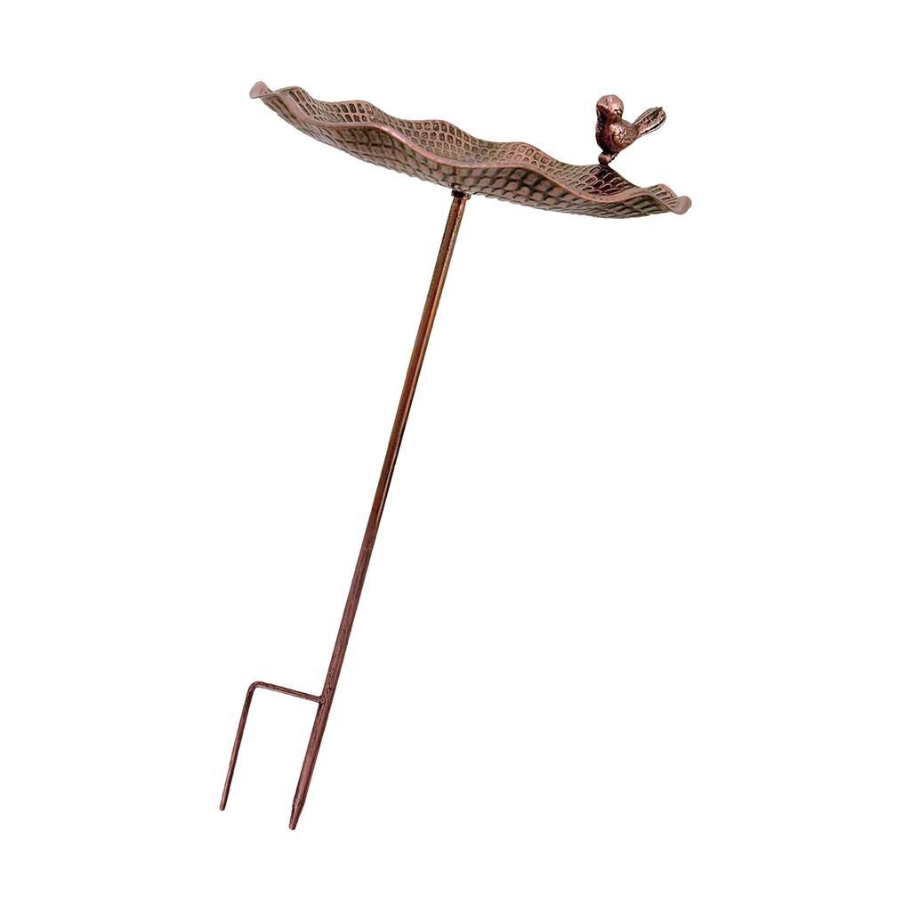 Elegant Outdoor Garden Bird Feeder With Rust Resistant Iron Design Winterproof Watering Station Suitable for Wild Birds