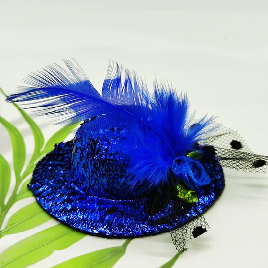 Шляпа для домашних животных, нежный подшивочный декор из перьев, застежка на пояс, забавные аксессуары для курицы, шляпа с птицей