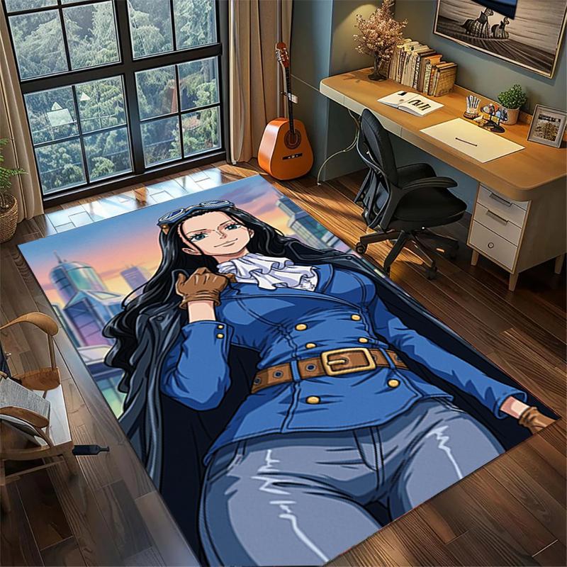 "ONE PIECE" Washable Carpet Non Slip Large Area Rug Floor Mat Bedroom Gamer Room Decor kwq23