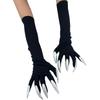 Halloween Long Nails Witch Gloves Hollowen Cosplay Long Performance Props Costume Claws Ghost Gloves