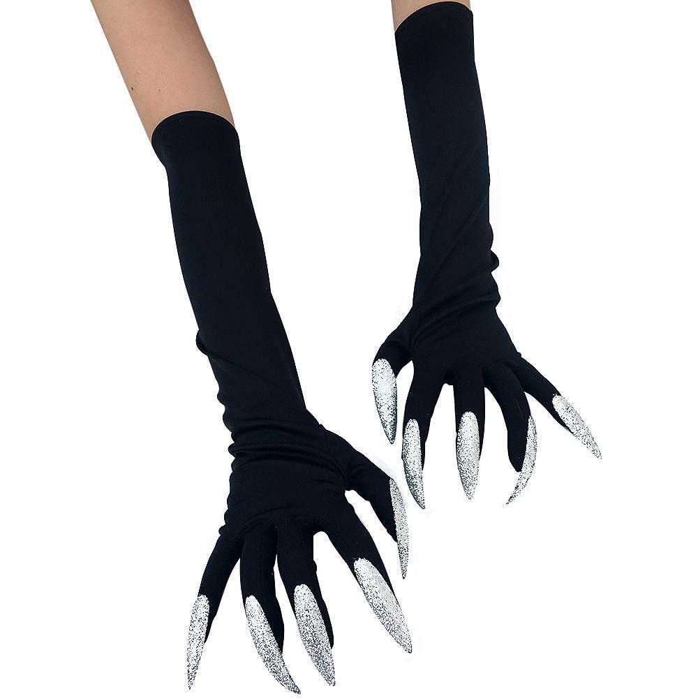 Halloween Long Nails Witch Gloves Hollowen Cosplay Long Performance Props Costume Claws Ghost Gloves