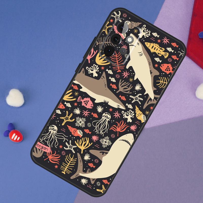 Чехол-Акула Зуб Рыбы для Samsung Galaxy A55 A35 A32 A12 A22 A52 A06 A54 A34 A14 A56 A36 A26 A16 A13 A53 A15