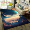 Galaxy Planet Star 3D Universe Space Carpet Rug for Home Living Room Bedroom Sofa Doormat Decor,Kid Area Rug Non-slip Floor Mat
