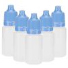 50Pcs 5ml Empty Dropper Bottles Squeezable Eye Liquid Bottle Container with Lids Plugs