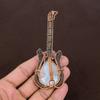 Подвеска для гитары из натурального радужного лунного камня, медная проволока, 4,53 дюйма, M9f21