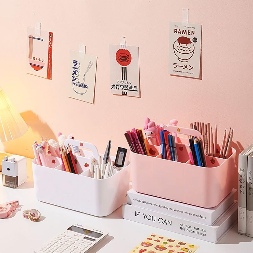 Подставка для ручек Коробка для хранения Большая вместимость Настольная канцелярия с ручкой Подставки для акварельных маркеров Органайзер для хранения художественных принадлежностей