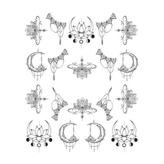 Цветочные перья простой рисунок женские наклейки для ногтей наклейка DIY маникюрные инструменты