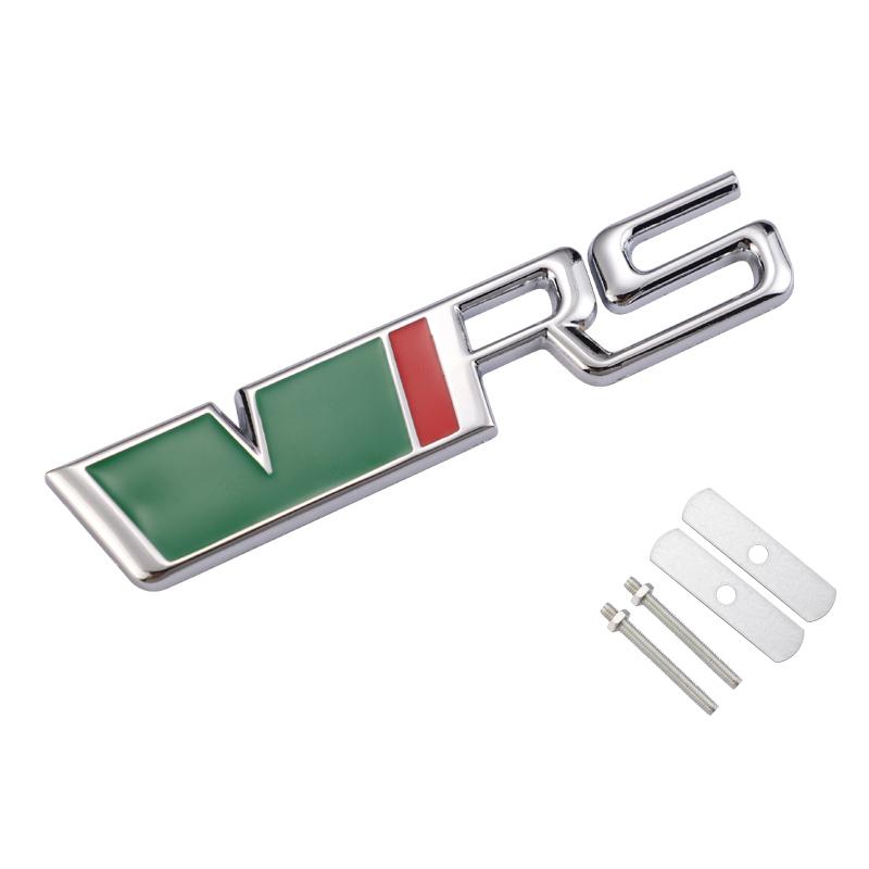 LKPP1 Car Front Grille Trunk Sticker VRS Emblem Badge Decal Accessories For Skoda Octavia Kodiaq Enyaq iV Kamiq Scala Superb Vision RS