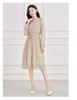 Spring elegant dress with slimming long sleeved printed skirt for children