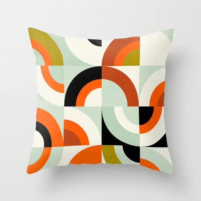 Наволочка для украшения дома, чехол для дивана, скандинавская гостиная, абстрактное розовое сердце