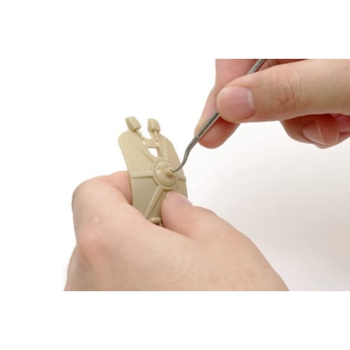 Wave Hobby Tool Series HG Special Shape Diamond File, Round/Bent Tip/Small, Plastic Model Tool, HT-684