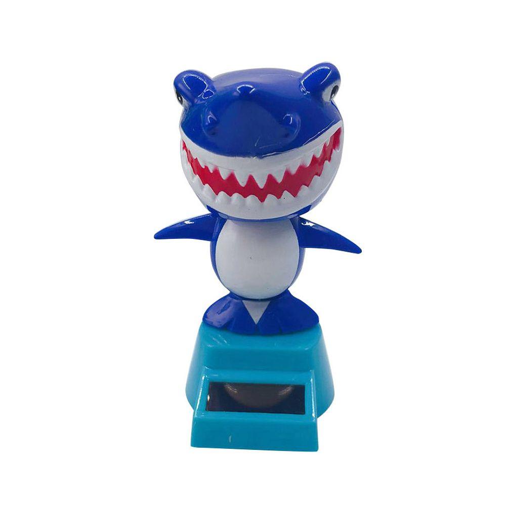 Car Ornament Solar Swing Shark Bobbling Dancing Toys Shaking Head Toy Solar Powered Shark