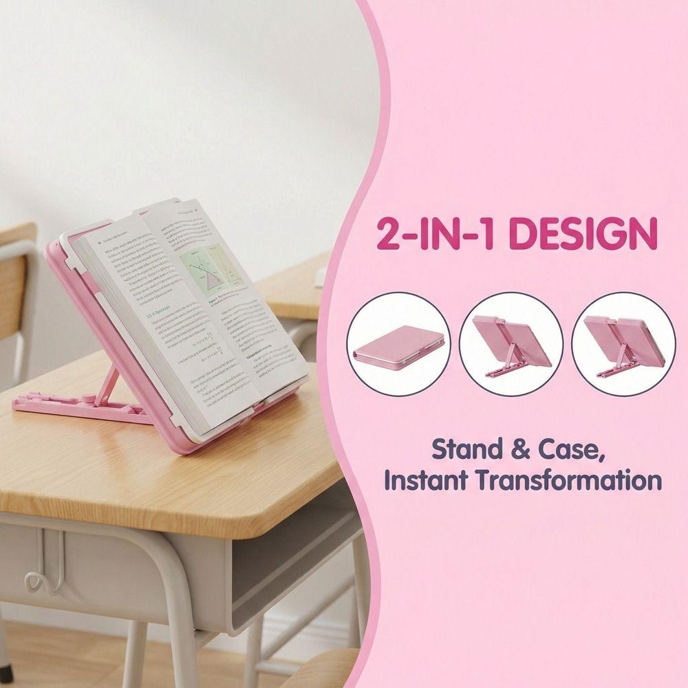 Large Capacity Pencil Box Reading Stand Adjustable Reading Bracket Pencil Case  Book Display