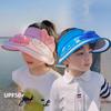 Kids' Hats Summer with Fan Sun Hats Boys Girls Sun Hats Cartoon Cute Sunblock Empty Top Hats