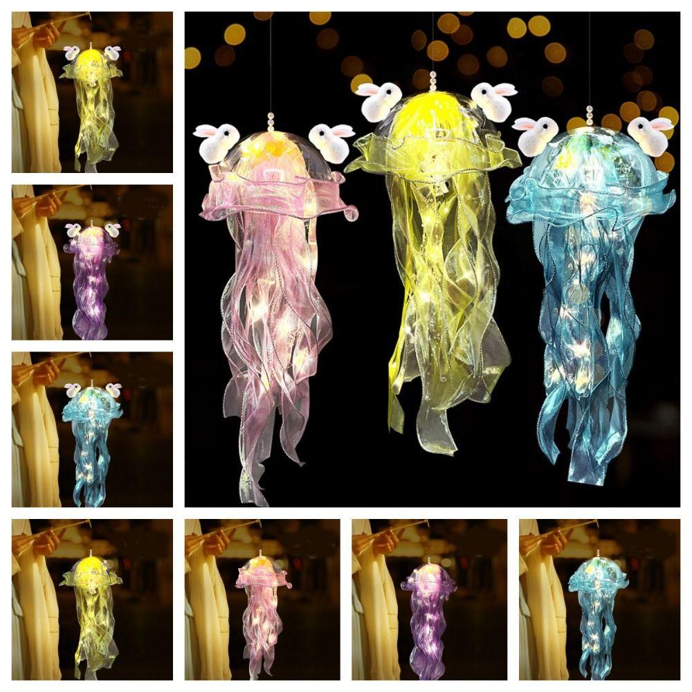 Funny Colorful Jellyfish Lantern Luminous Ocean Animals Ancient Jellyfish Lamp Wedding
