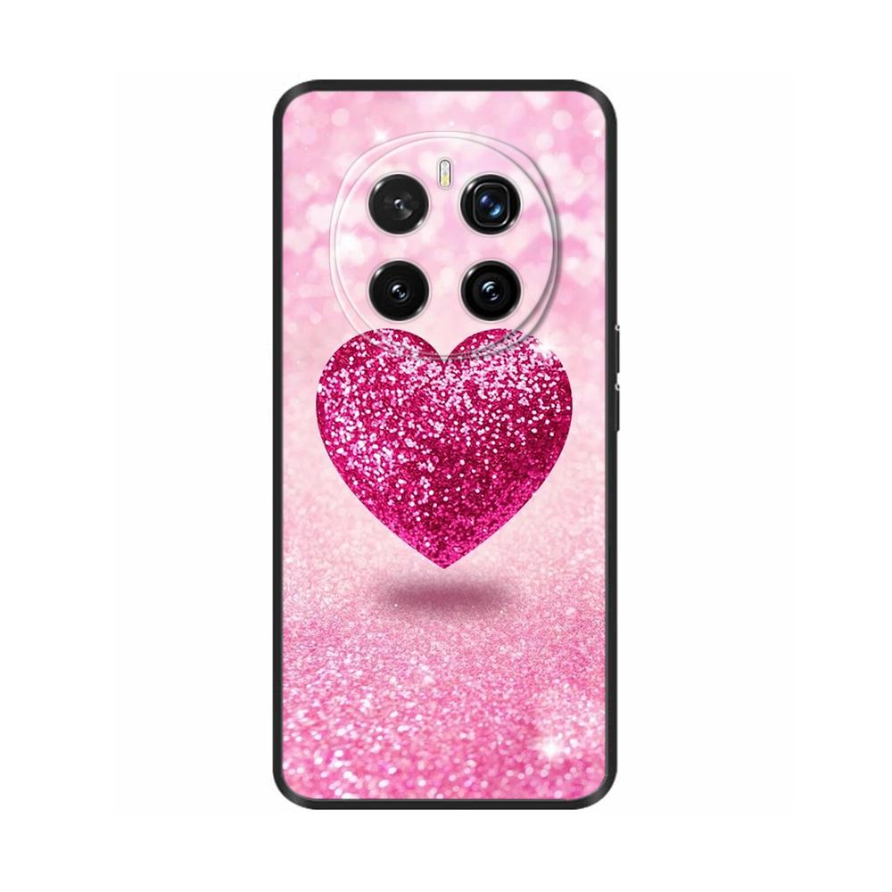 Phone Cases for Honor Magic7 Pro 5G Case Protector Heart Painted Soft Silicon TPU Bumper for Honro MAGIC 7 7Pro Cover Magic7Pro