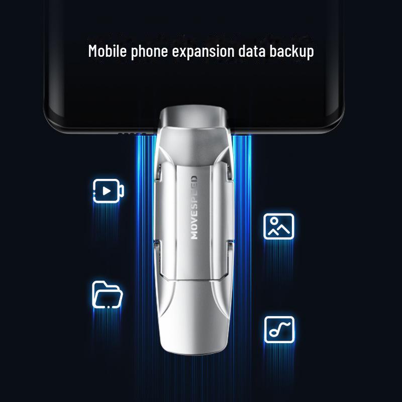 Твердотельный флэш-накопитель MOVESPEED Yi V Series USB 3.1/Type-C с двойным интерфейсом, 520 МБ/с