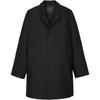 X Stefano Pilati Collaboration FW24 Double Pocket Design Button Closure Lapel Coat Men Coats Black 5867-023