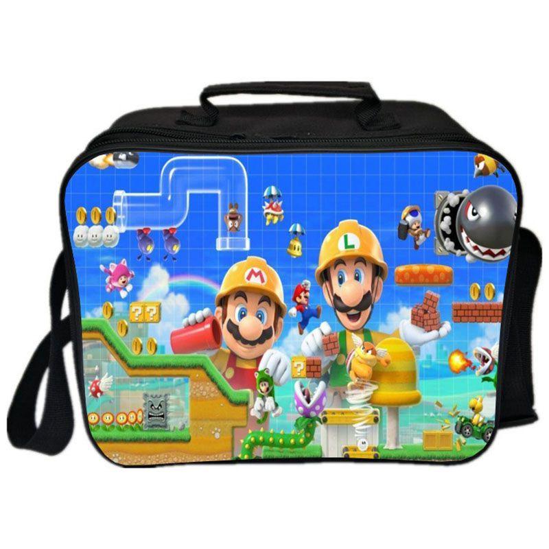 Просторная термосумка для обеда Mario для взрослых и детей с термоизоляцией