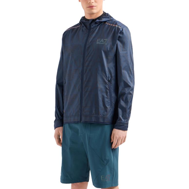 EMPORIO ARMANI EA7 SS24 Jackets & Coats Men's Marine Blue 3DPB02-PNFHZ-1554